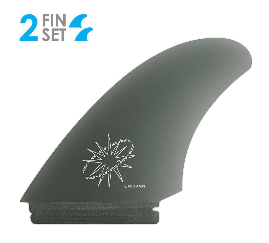 Dice Twin + Trailer Futures Compatible Surf Fins by True Ames