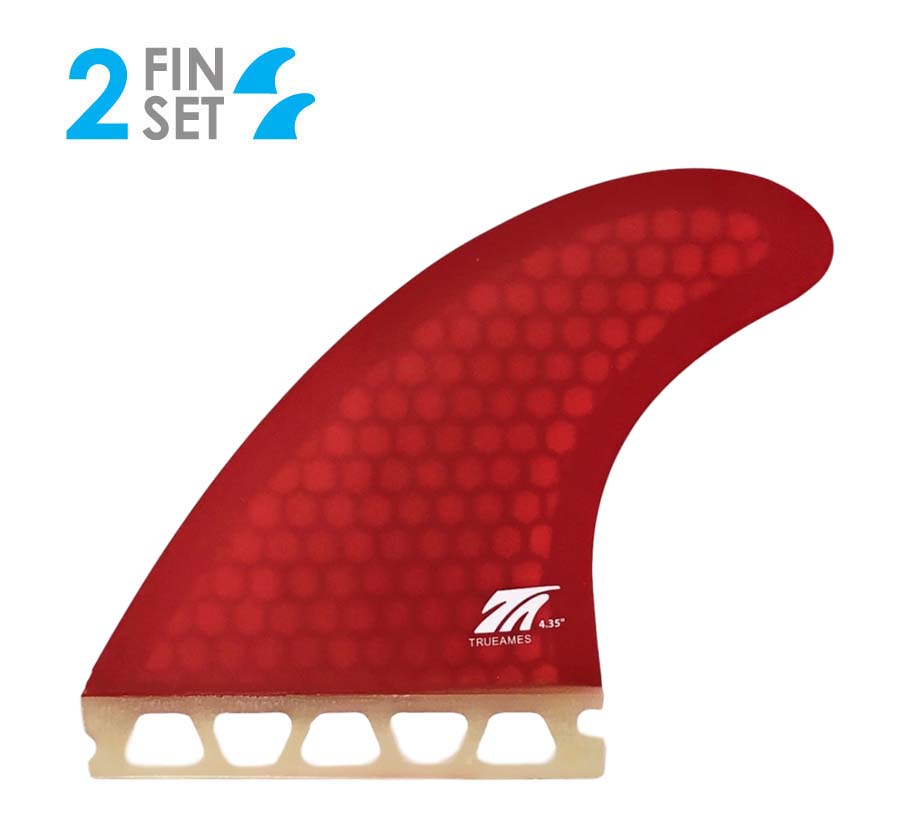  Fin Design 10.0インチ レッドフィン 4.35 Side Bites by True Ames