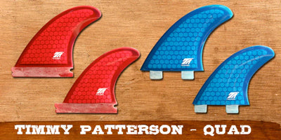 Timmy Patterson Quad Fins Available in FCS or Futures Compatible