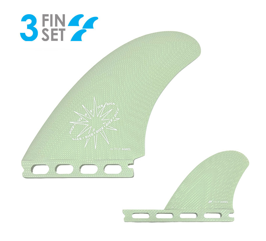 Dice Twin + Trailer Futures Compatible Surf Fins by True Ames