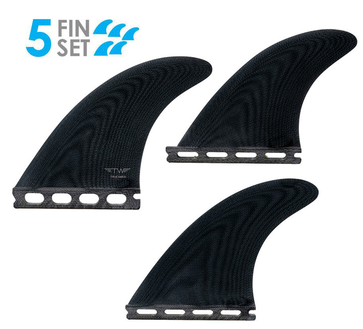 Tyler Warren 5-Fin Futures Compatible Surf Fins by True Ames
