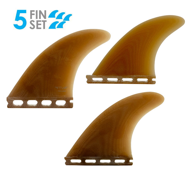 Tyler Warren 5-Fin Futures Compatible Surf Fins by True Ames