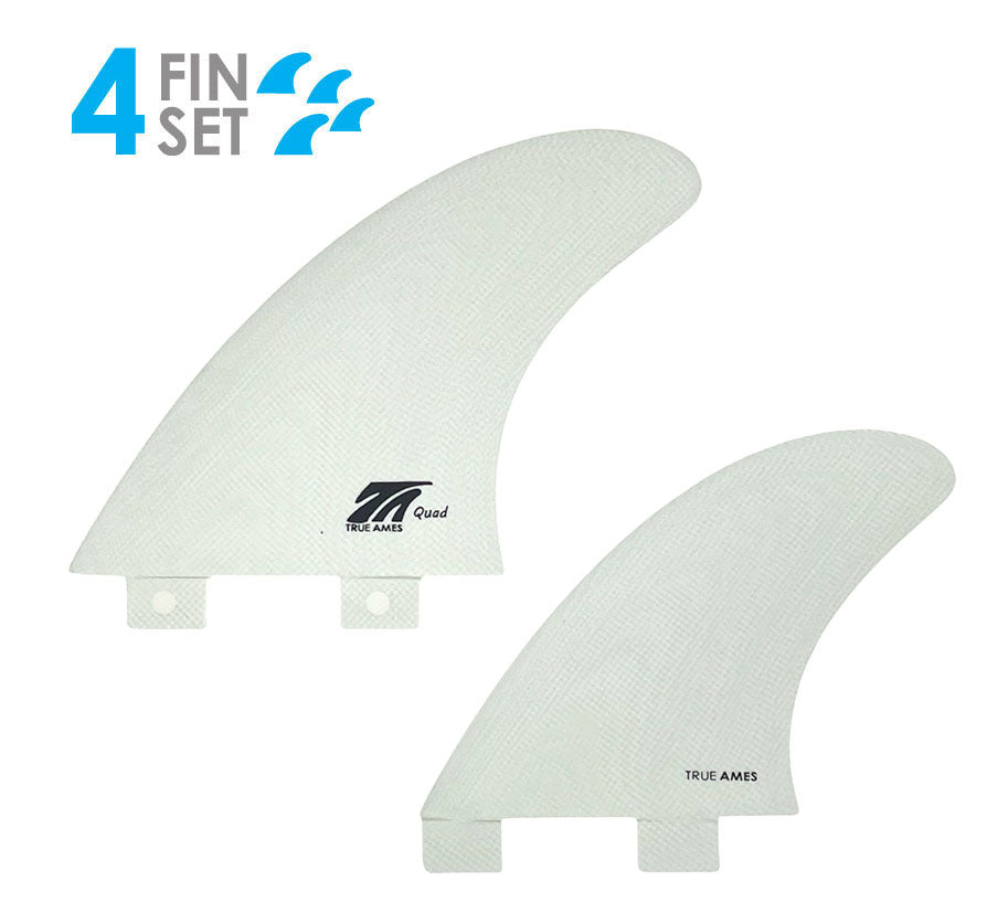 True Ames Quad - FCS Compatible (Solid Fiberglass)