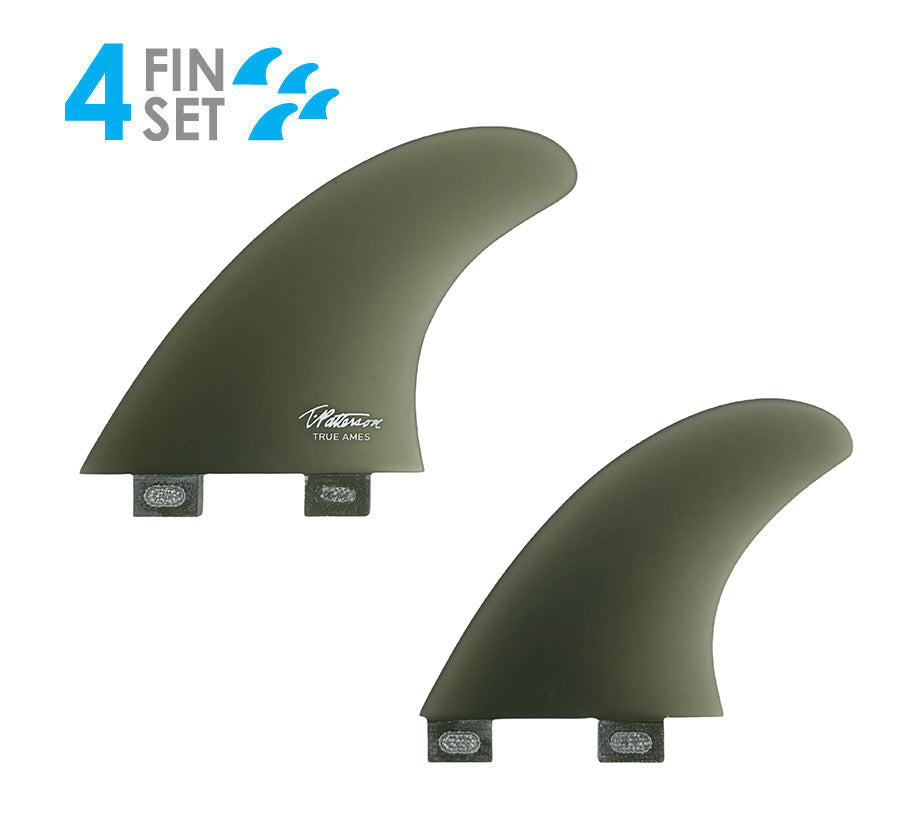 Timmy Patterson Quad FCS Compatible Surf Fins by True Ames