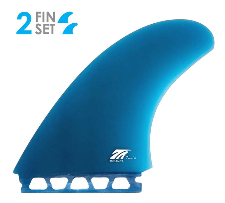 Surf Squared Twin + Trailer Fin Set - Fiberglass For Futures/FCS1 - Performance Surfing