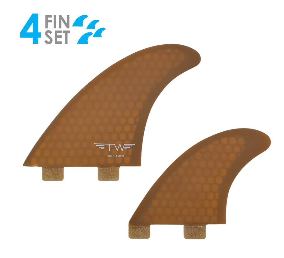 TRUE AMES社製 Tyler Warren Quad フィン 4枚セット Tyler Warren Quad FCS Compatible Surf Fins by True Ames